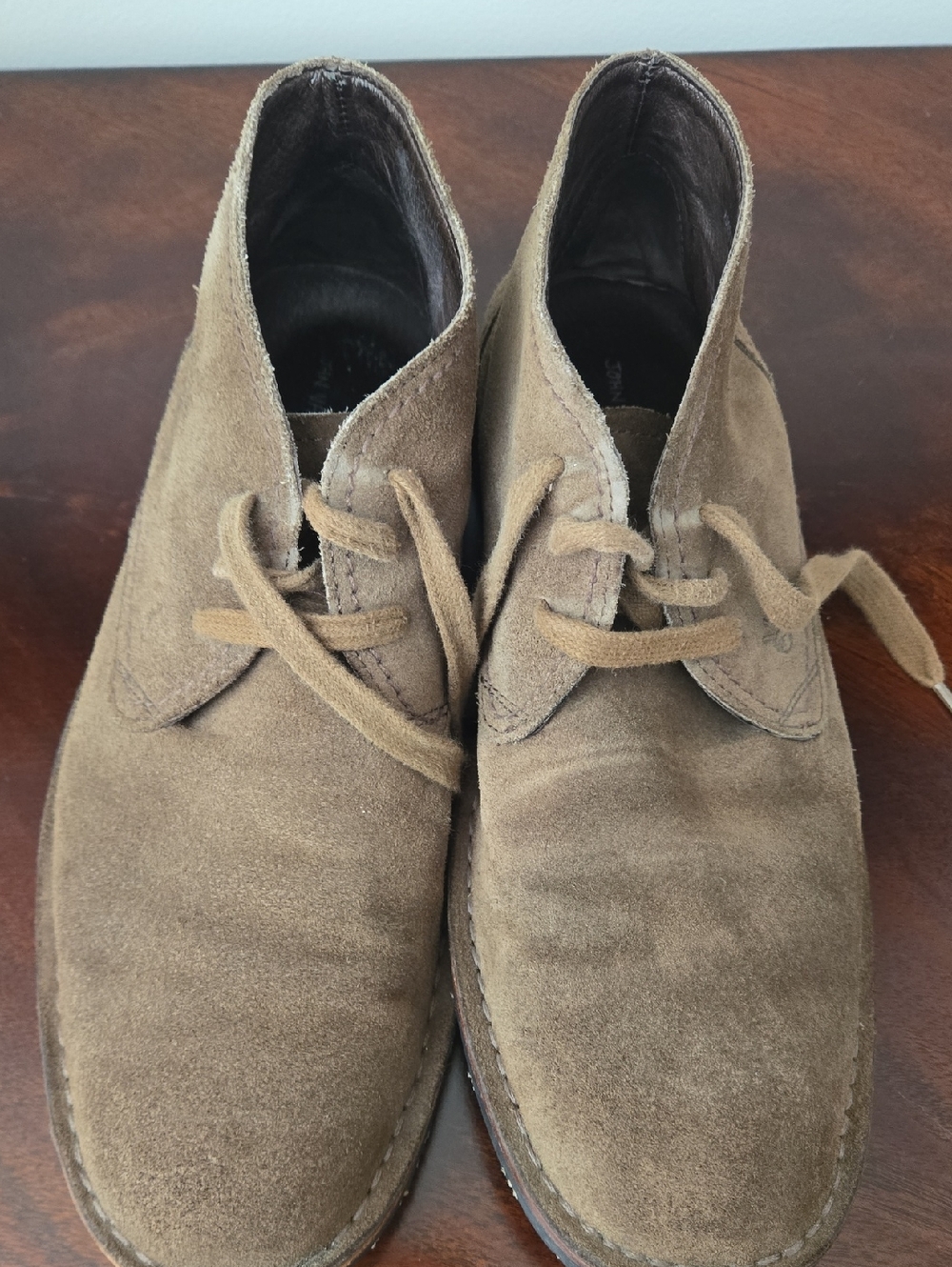 John Varvatos Men's Suede Chukka Boots in Tan Brown